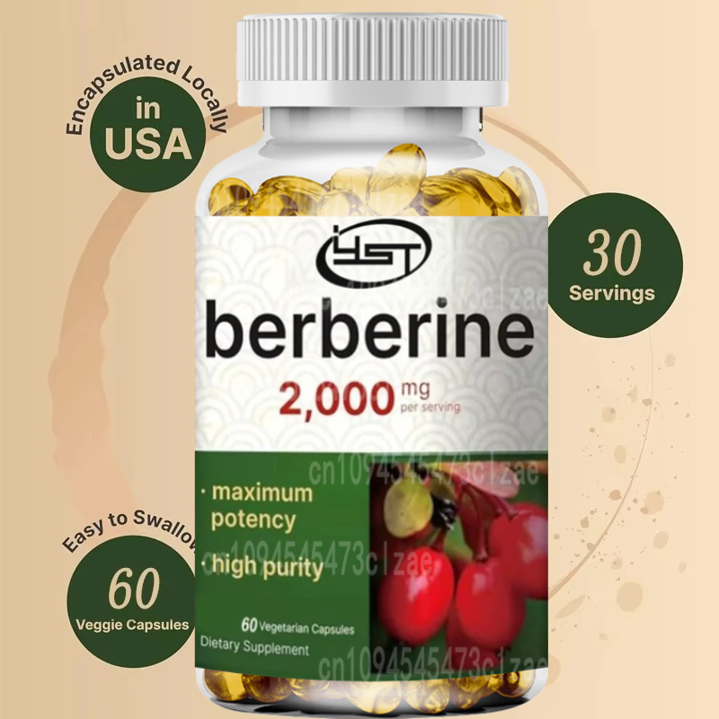 Berberine Hcl Capsule - Berberine Supplement | 60 Vegetarian Capsules,