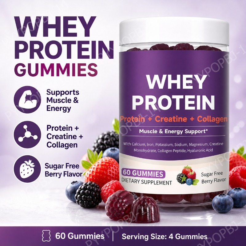 Fitness Nutrition Energy - Protein Gummies with Whey Creatine Collagen