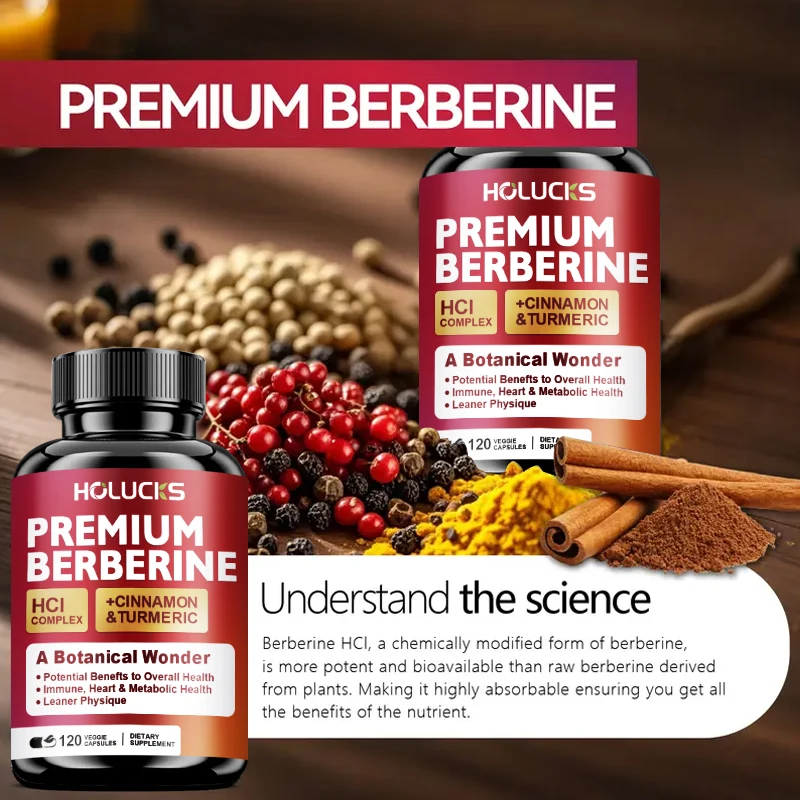 Holucks Premium Berberine HCl  - đánh giá và giá Berberine Hcl Capsule