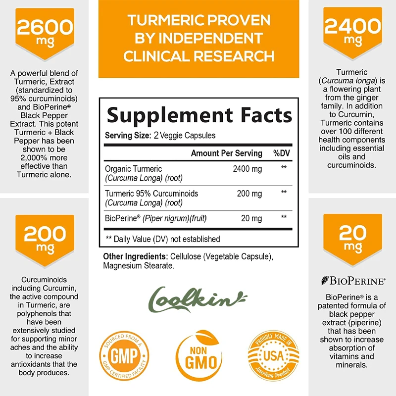 Curcumin Supplement with Black - đánh giá và giá Turmeric Curcumin Capsule