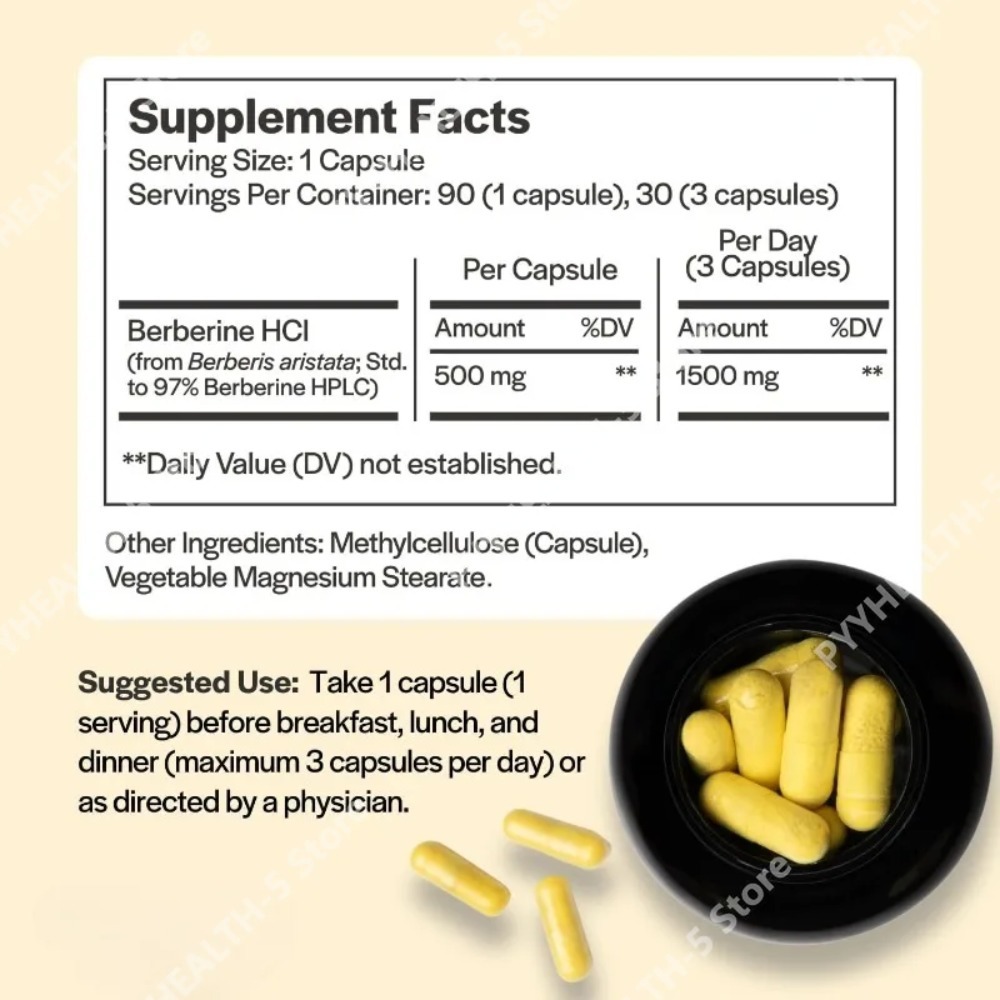 Berberine HCl Supplement 500mg - đánh giá và giá Berberine Hcl Capsule
