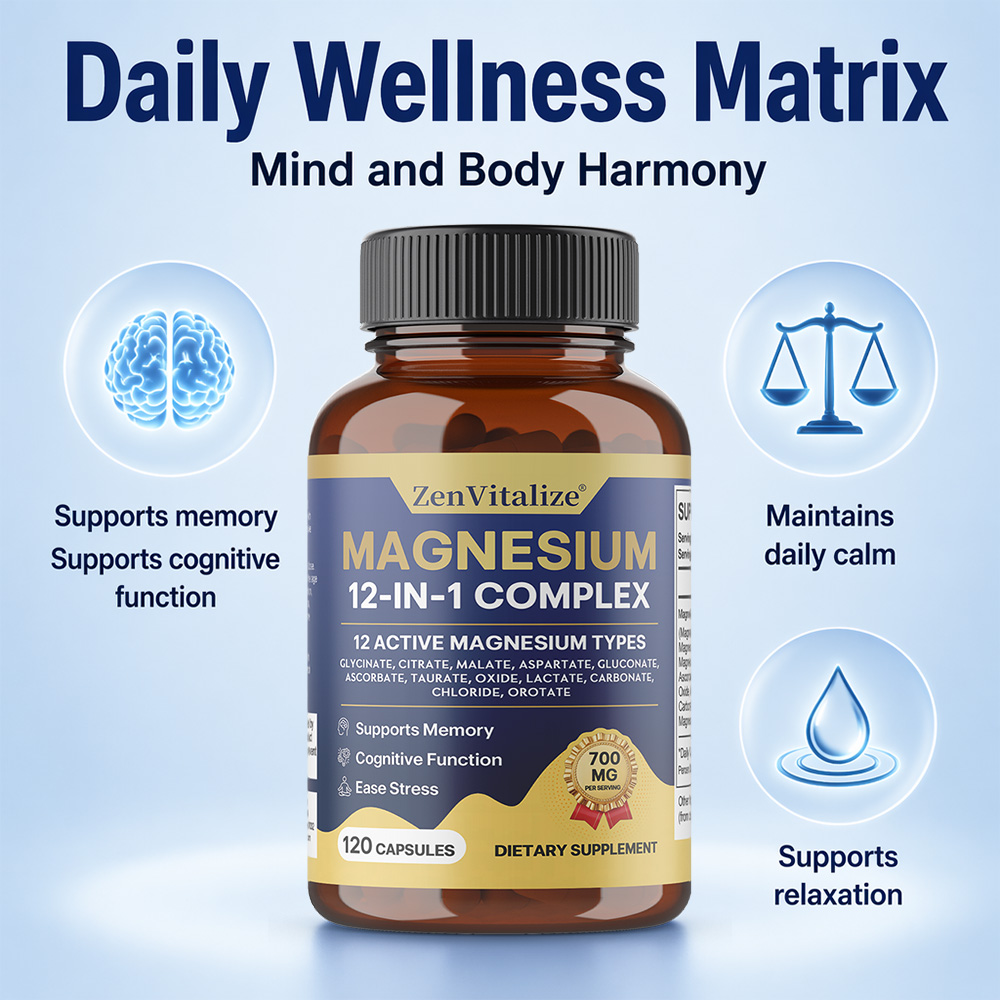 Magnesium Complex 12 in 1 Magn - đánh giá và giá Magnesium Glycinate Capsule