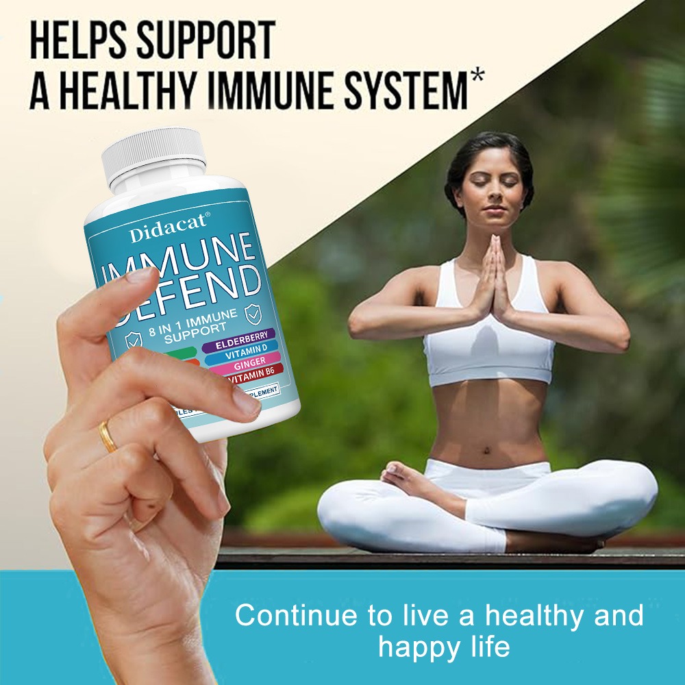 8-in-1 Immune Support Capsules - đánh giá và giá Turmeric Curcumin Capsule
