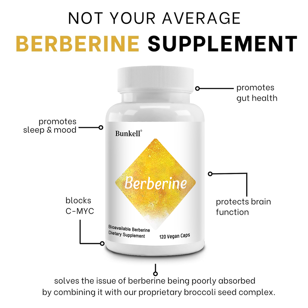 Berberine HCl 350mg with Brocc - đánh giá và giá Berberine Hcl Capsule