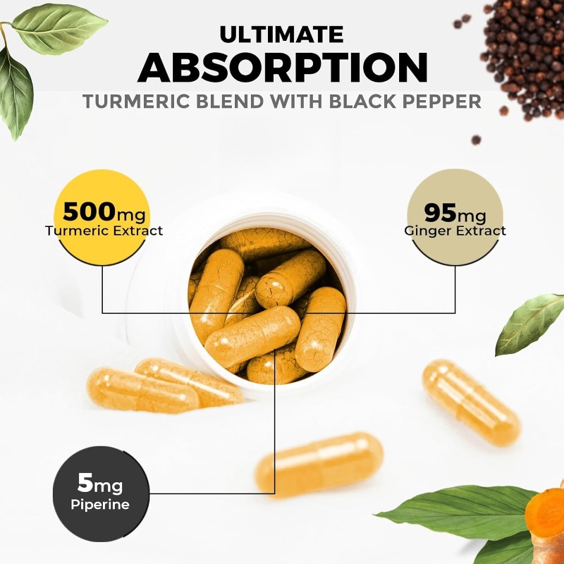 Turmeric, Piperine, Vitamin Zi - đánh giá và giá Turmeric Curcumin Capsule