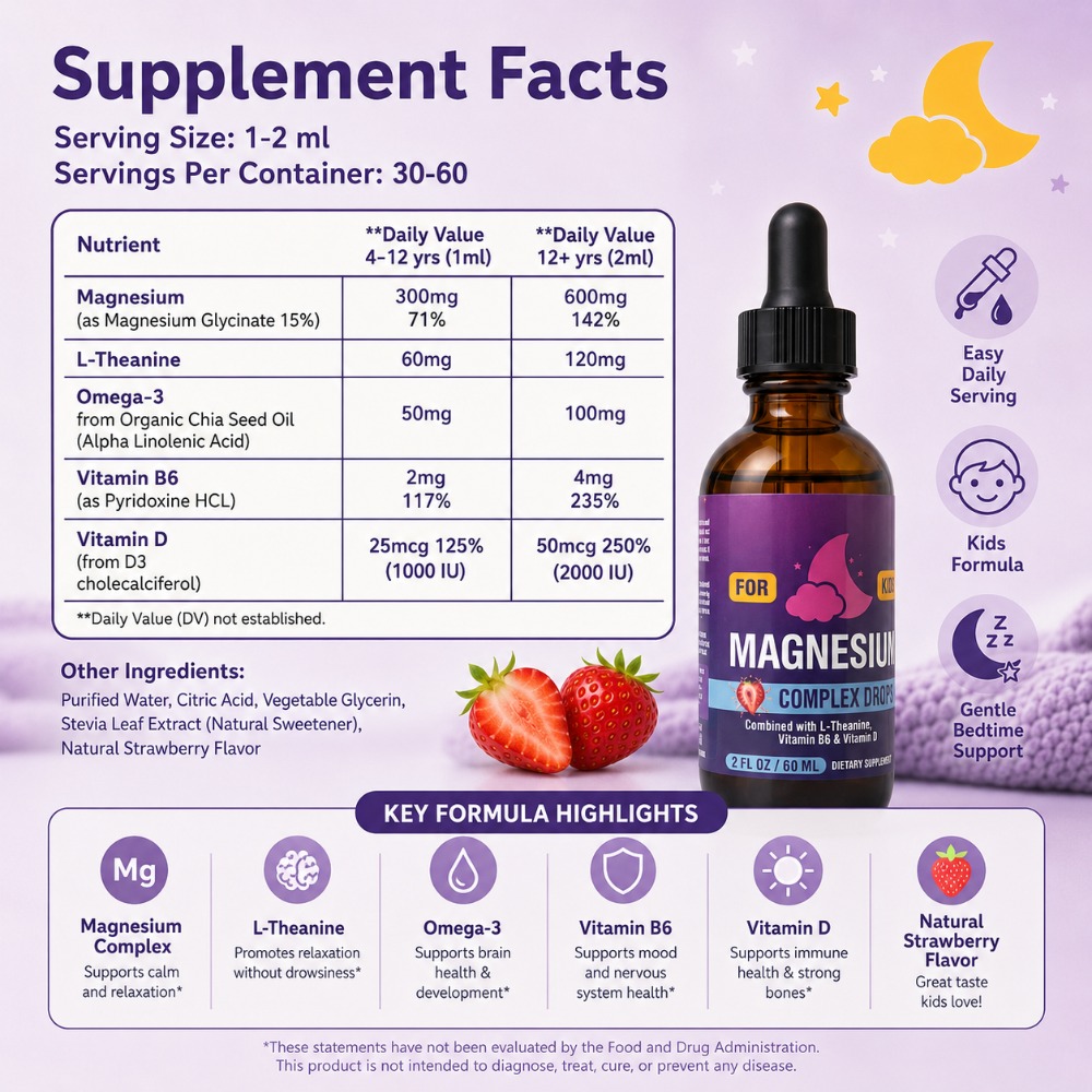 Kids Magnesium Complex Drops w - đánh giá và giá Magnesium Glycinate Capsule
