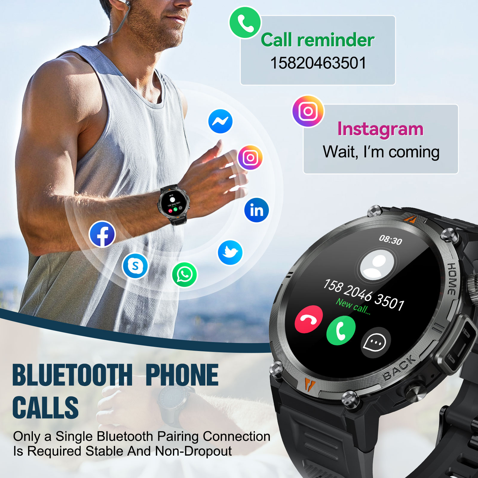 EIGIIS KE3 Bluetooth Call Smar - đánh giá và giá Nutrition Gym