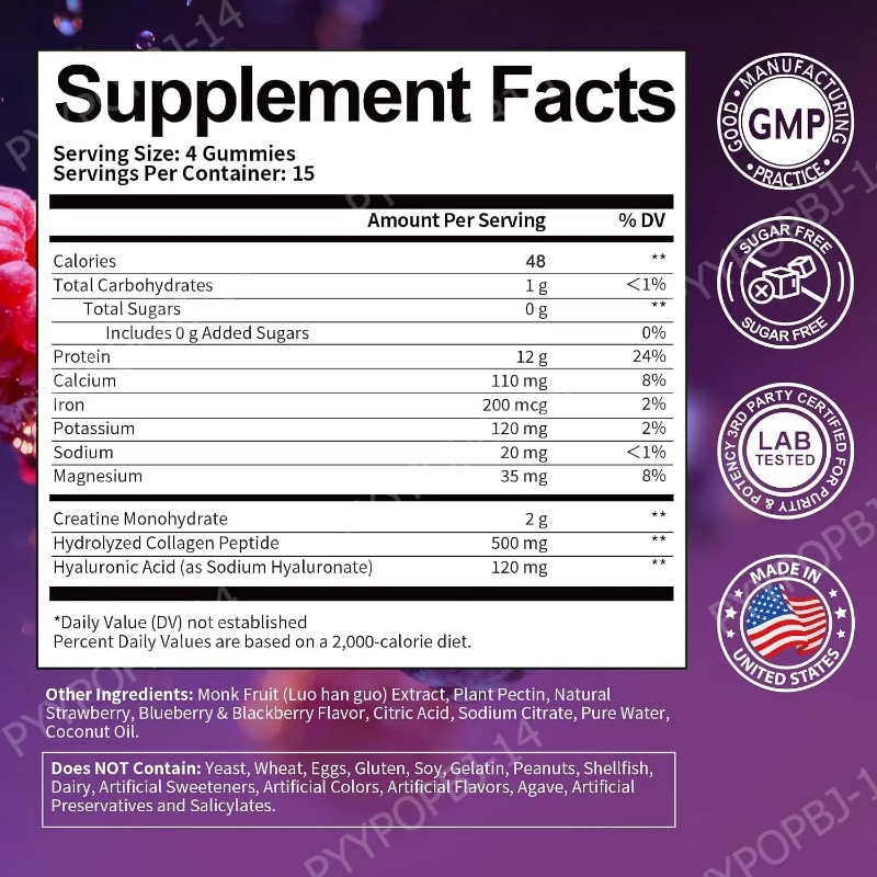 Protein Gummies with Whey Crea - đánh giá và giá Fitness Nutrition Energy