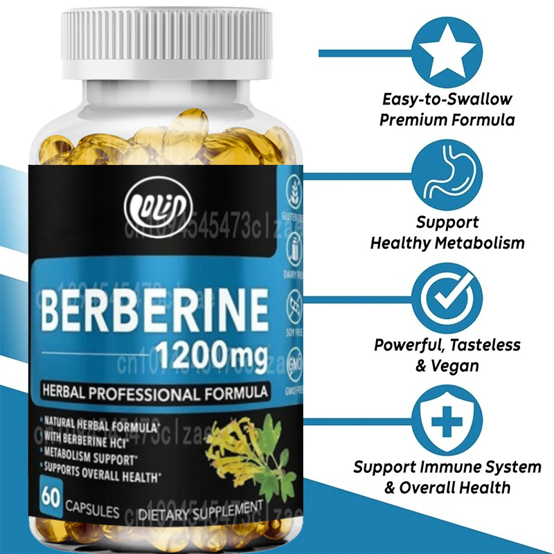 1200mg HCL Supplement, Healthy - đánh giá và giá Berberine Hcl Capsule