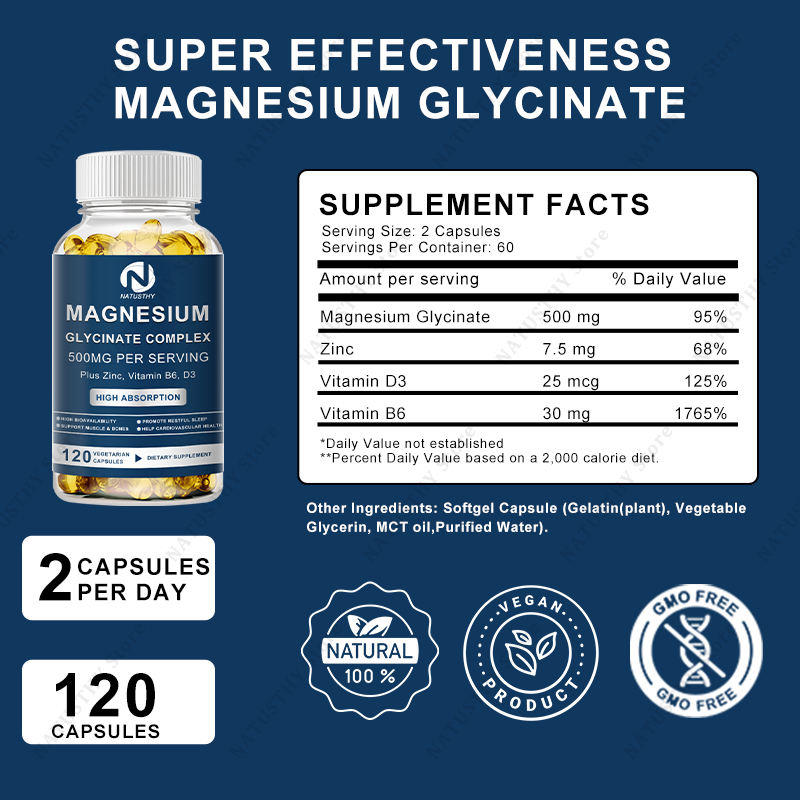Magnesium Glycinate Capsules w - đánh giá và giá Magnesium Glycinate Capsule